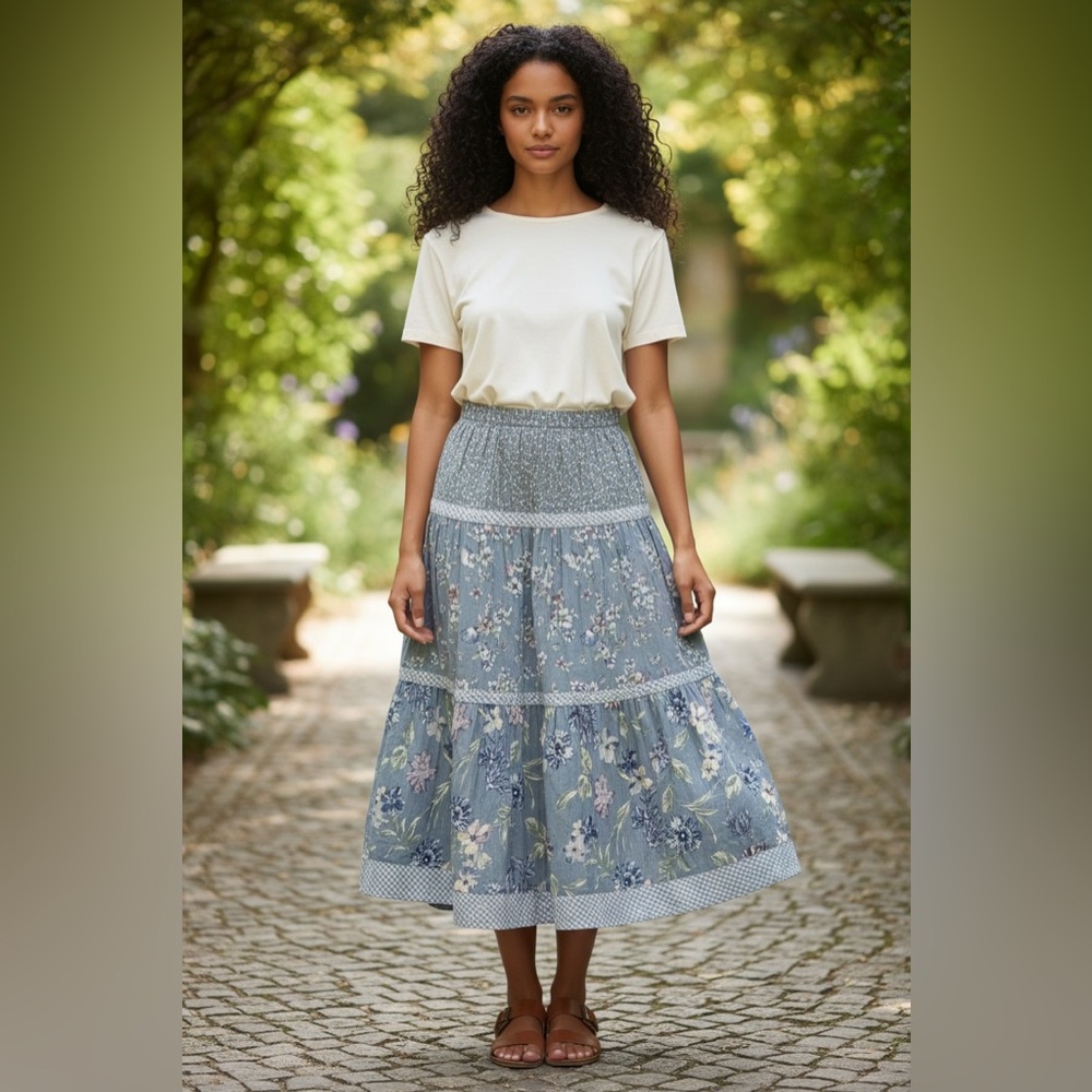 Never worn, vintage KORET Flowy skirt
